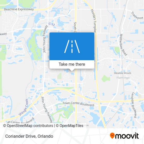 Mapa de Coriander Drive