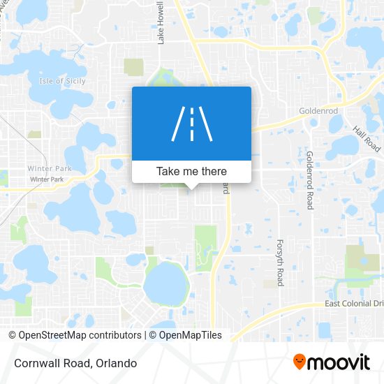 Mapa de Cornwall Road