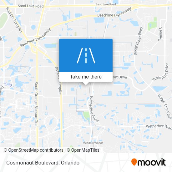 Mapa de Cosmonaut Boulevard