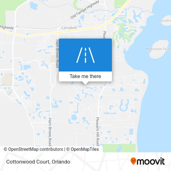 Mapa de Cottonwood Court