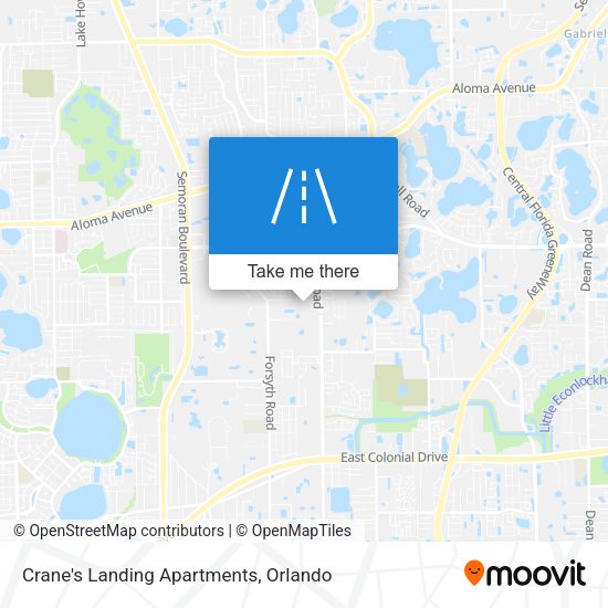 Crane's Landing Apartments map