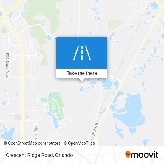 Crescent Ridge Road map