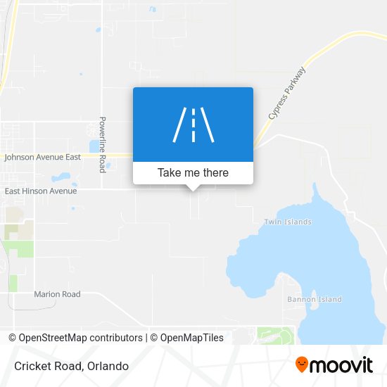 Mapa de Cricket Road