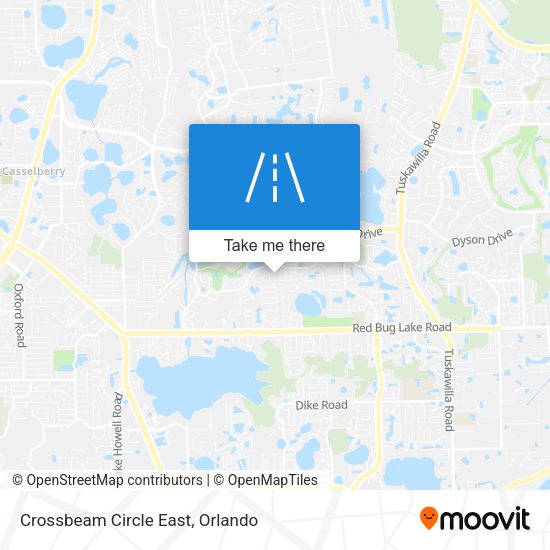 Crossbeam Circle East map