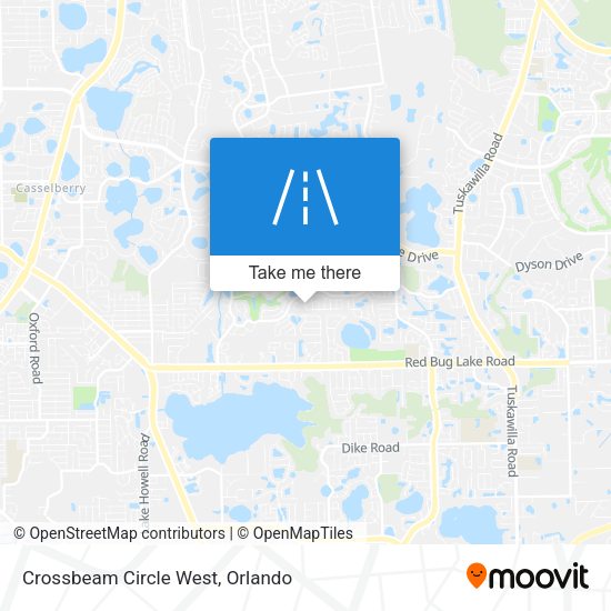 Crossbeam Circle West map