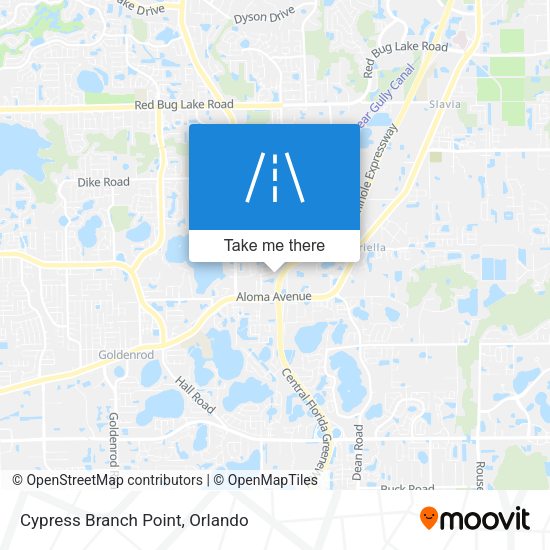 Mapa de Cypress Branch Point