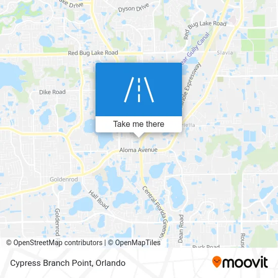 Cypress Branch Point map