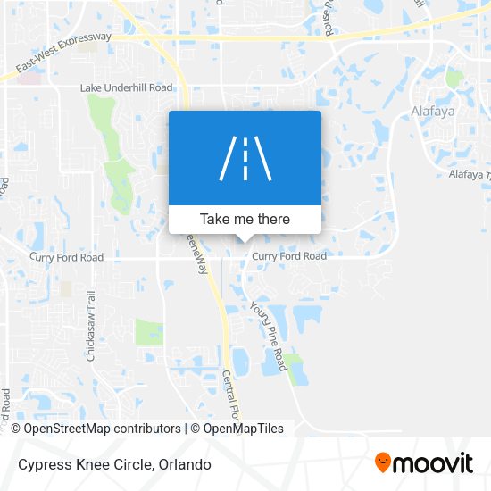 Mapa de Cypress Knee Circle
