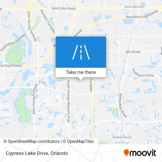 Cypress Lake Drive map