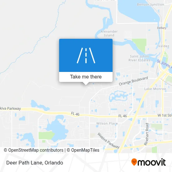 Deer Path Lane map