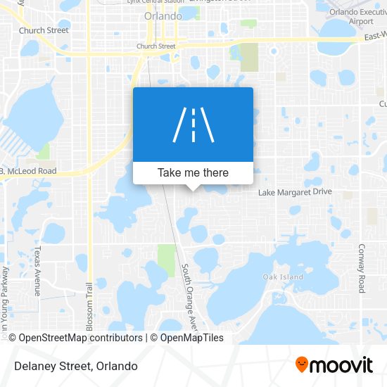 Mapa de Delaney Street