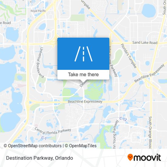 Mapa de Destination Parkway