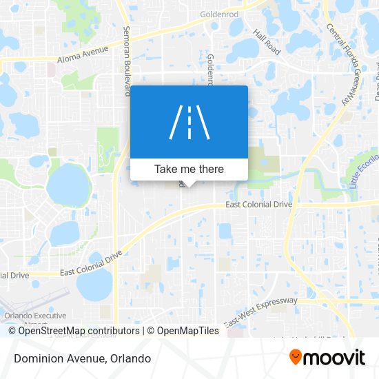 Mapa de Dominion Avenue