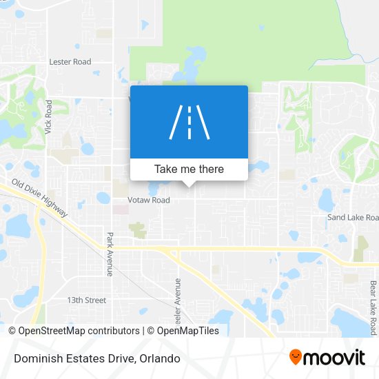 Mapa de Dominish Estates Drive