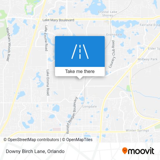 Mapa de Downy Birch Lane