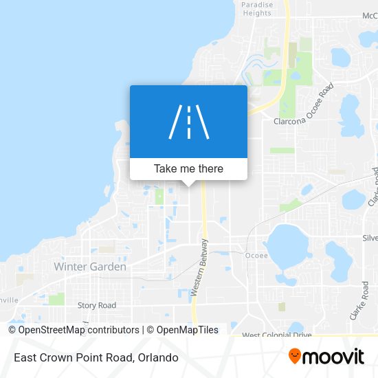 East Crown Point Road map