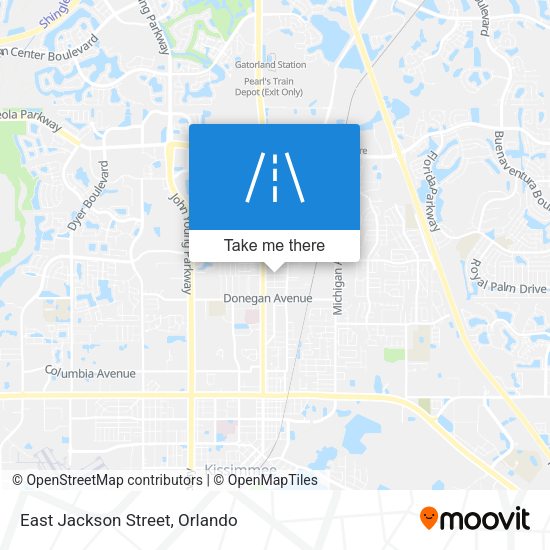 East Jackson Street map