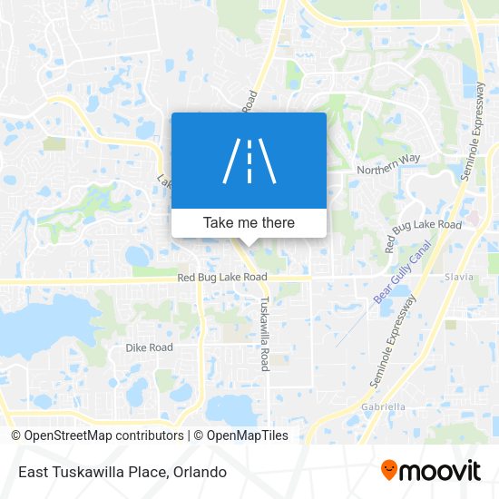 Mapa de East Tuskawilla Place