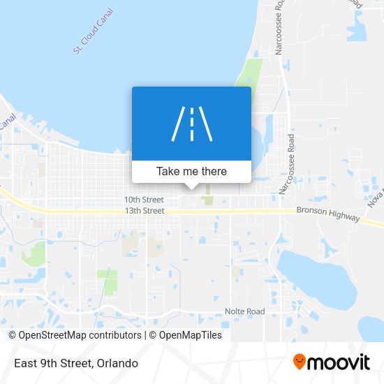 Mapa de East 9th Street