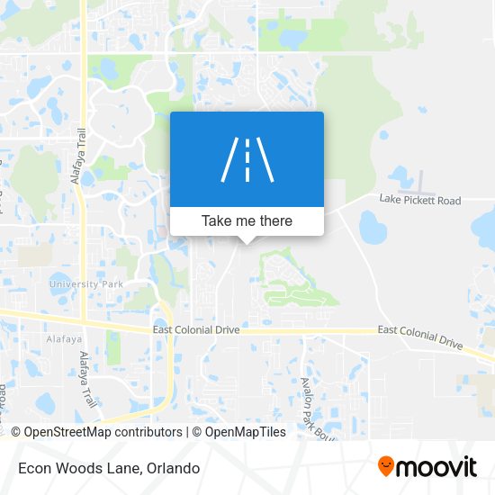 Mapa de Econ Woods Lane