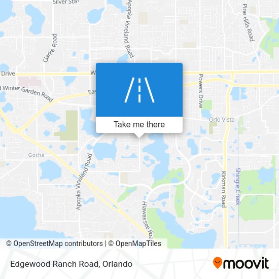 Edgewood Ranch Road map