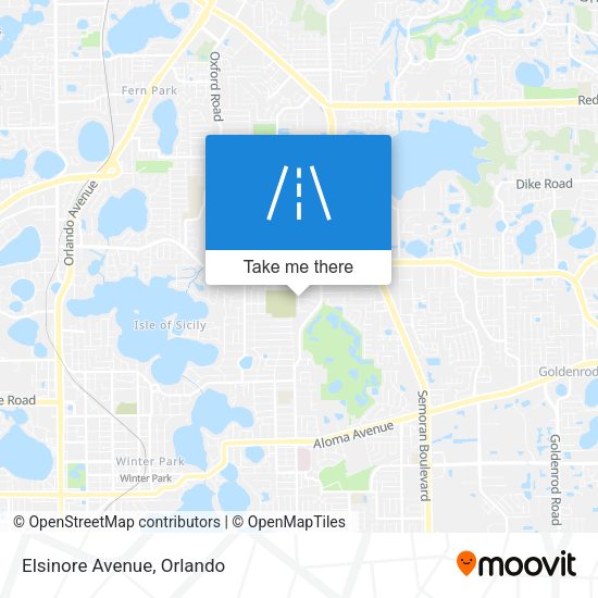 Elsinore Avenue map