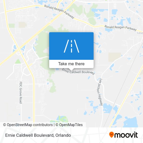 Mapa de Ernie Caldwell Boulevard