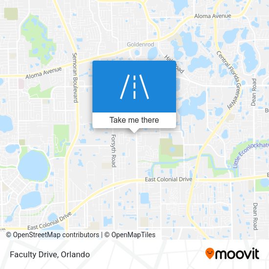 Mapa de Faculty Drive