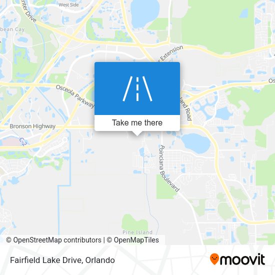 Fairfield Lake Drive map