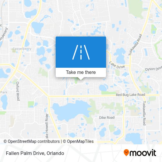 Mapa de Fallen Palm Drive