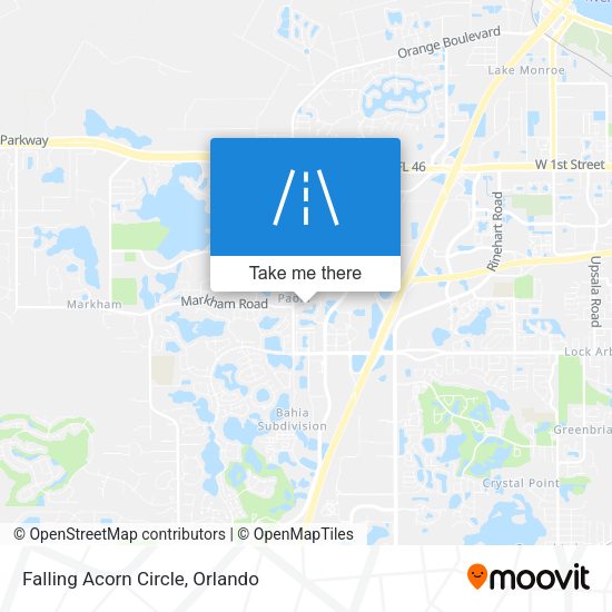 Mapa de Falling Acorn Circle