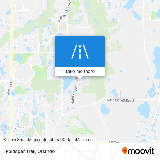 Feldspar Trail map