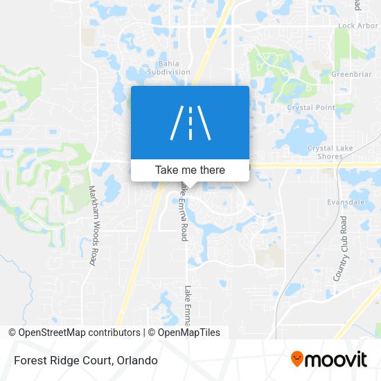 Mapa de Forest Ridge Court