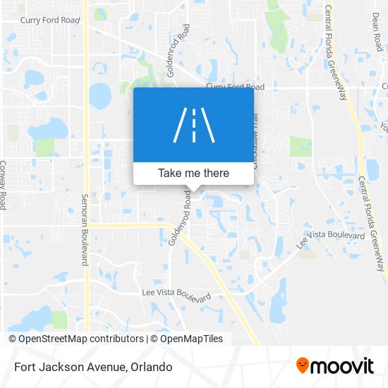 Mapa de Fort Jackson Avenue