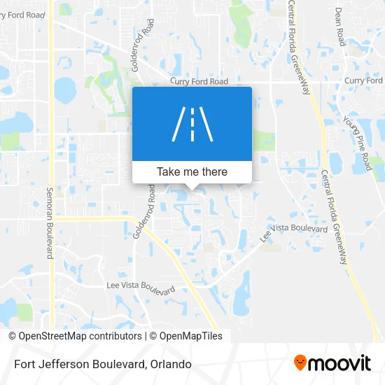 Fort Jefferson Boulevard map