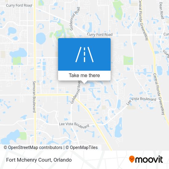 Mapa de Fort Mchenry Court