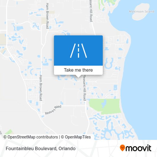 Mapa de Fountainbleu Boulevard