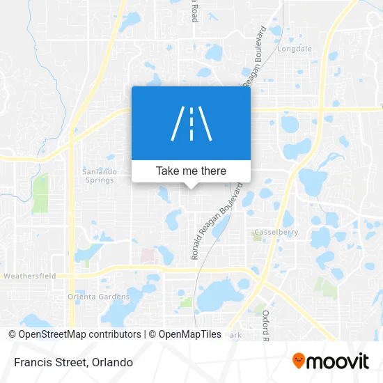Francis Street map