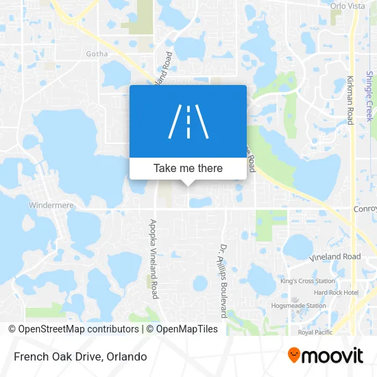 French Oak Drive map