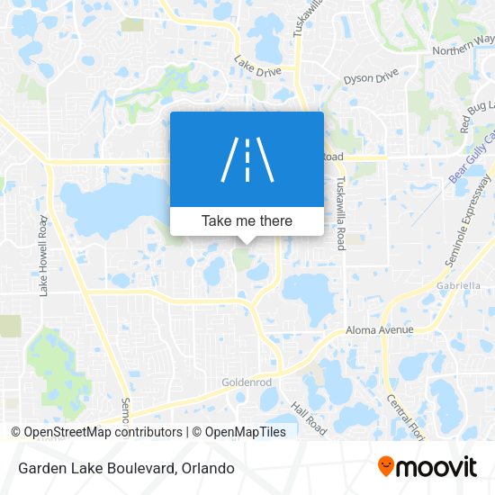 Garden Lake Boulevard map