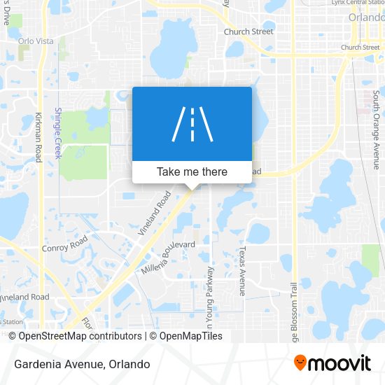 Mapa de Gardenia Avenue