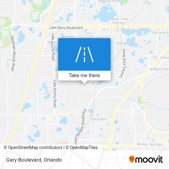 Gary Boulevard map