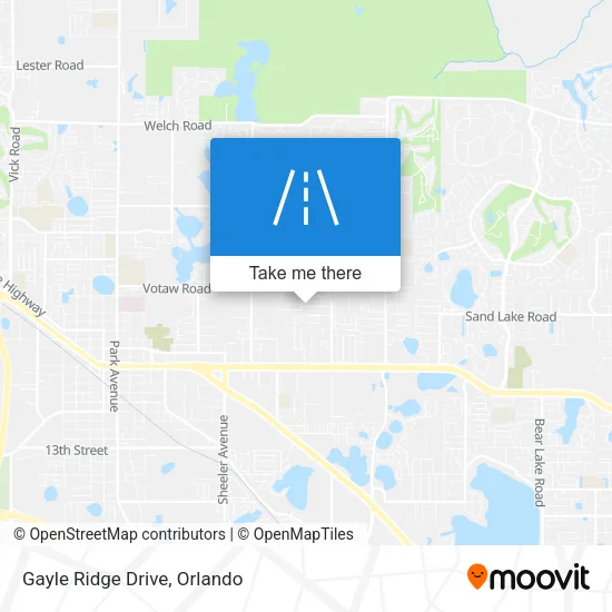 Gayle Ridge Drive map