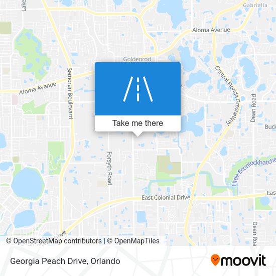 Mapa de Georgia Peach Drive