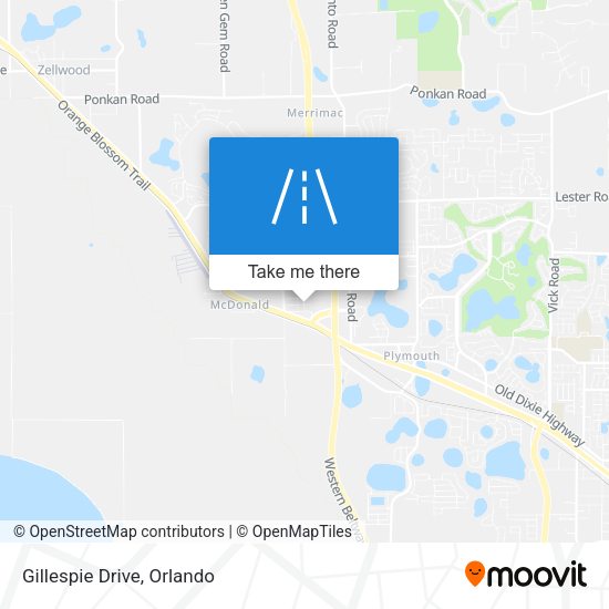 Mapa de Gillespie Drive