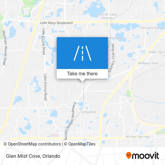 Mapa de Glen Mist Cove