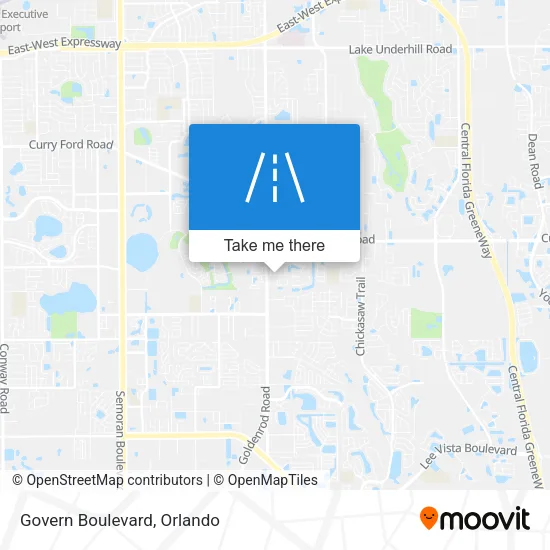 Govern Boulevard map