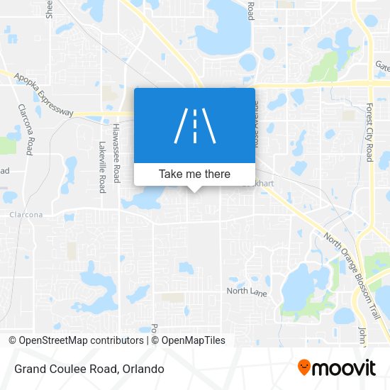 Mapa de Grand Coulee Road