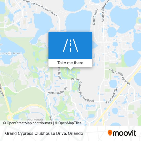 Mapa de Grand Cypress Clubhouse Drive