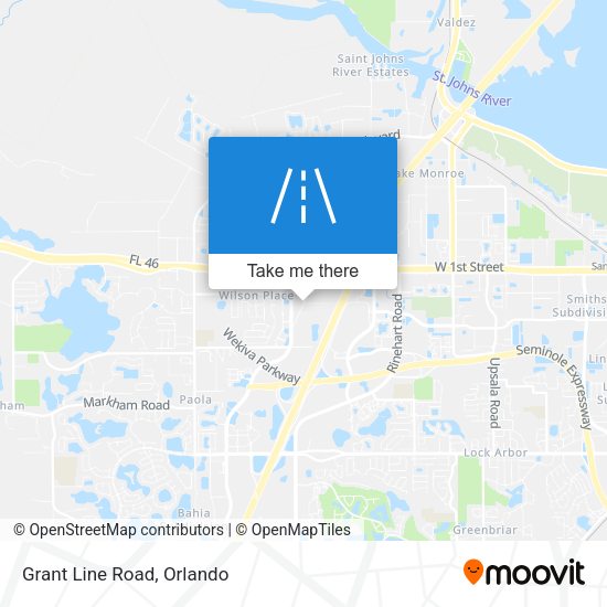 Mapa de Grant Line Road